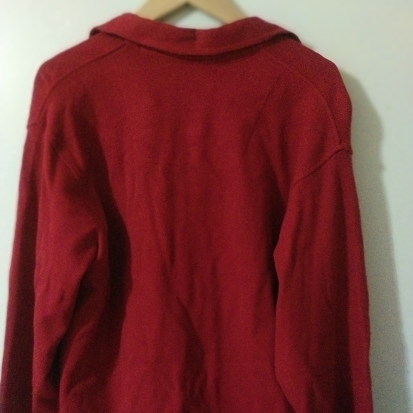 Men's Red Versace Jeans Couture half zip - Picture 4 of 5